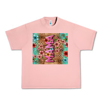 Salmon floral mama Urban Heavy Tee - LillyAllenDesigns