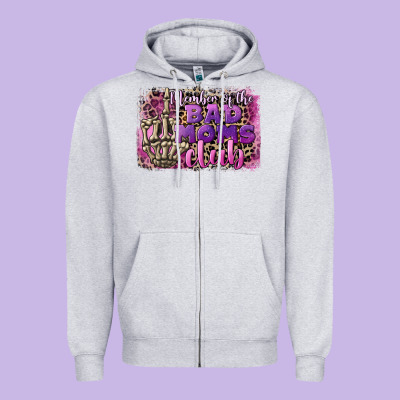 Member Of The Bad Moms Club Mother's Day Zipper Hoodie Designed By Cowgirlartshop
