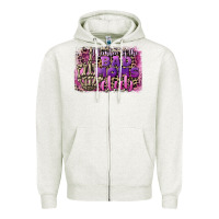 Oatmeal Heather Member of the bad Moms club Mother's Day Zipper Hoodie - CowGirlArtShop