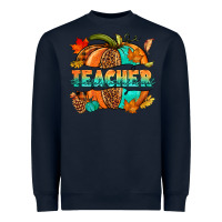 Navy Teacher pumpkin Heavyweight Sweatshirt - NancyCooperArtShop