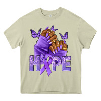 Mossy hope lavender ribbon all cancers Heavy Core Tee - NancyCooperArtShop
