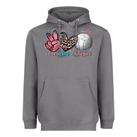 Storm Peace Love Volleyball Heavyweight Hoodie - FaDigitalArtStudio