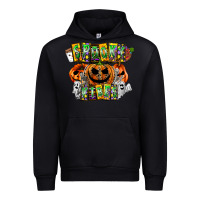 Black Spooky Vibes Urban Hoodie - CowhideDigitalArt