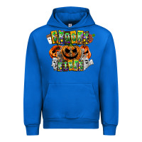 Cobalt Spooky Vibes Urban Hoodie - CowhideDigitalArt