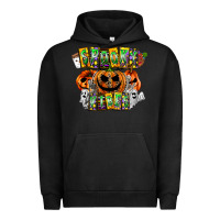 Pigment Black Spooky Vibes Urban Hoodie - CowhideDigitalArt