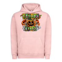 Pigment Salmon Spooky Vibes Urban Hoodie - CowhideDigitalArt