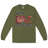 Army Green For The Love Of The Tiger Long Sleeve Tee - Bettercallsaul