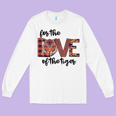 For The Love Of The Tiger Long Sleeve Tee Designed By Bettercallsaul