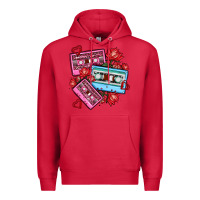 Cardinal valentines day casette olivia Premium Hoodie - OliviaCreatesArt