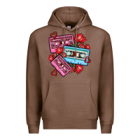 Chestnut valentines day casette olivia Premium Hoodie - OliviaCreatesArt