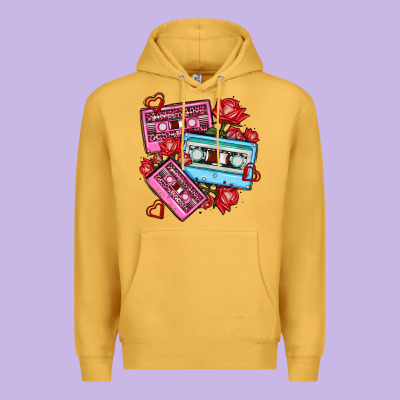 Valentines Day Casette Olivia Premium Hoodie Designed By Oliviacreatesart