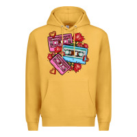 Mustard valentines day casette olivia Premium Hoodie - OliviaCreatesArt