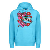 Ocean Blue valentines day casette olivia Premium Hoodie - OliviaCreatesArt