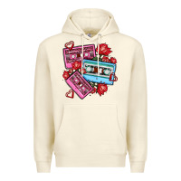 Sandshell valentines day casette olivia Premium Hoodie - OliviaCreatesArt