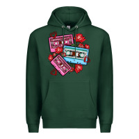 Sports Green valentines day casette olivia Premium Hoodie - OliviaCreatesArt