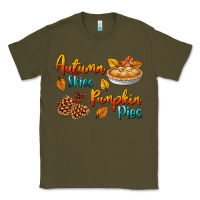 Army Green Autumn Skies Pumpkin Pies Classic Tee - BundleAndBundleShop