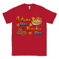 Red Autumn Skies Pumpkin Pies Classic Tee - BundleAndBundleShop