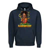 Navy Feeling blacknificent Zipper Hoodie - HowdyJamesFarm