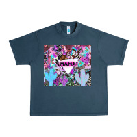 Midnight Navy mama cowboy western animal pattern neon Urban Heavy Tee - LillyAllenDesigns
