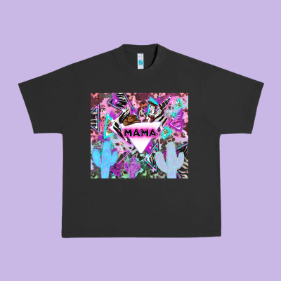 Mama Cowboy Western Animal Pattern Neon Urban Heavy Tee Designed By Lillyallendesigns