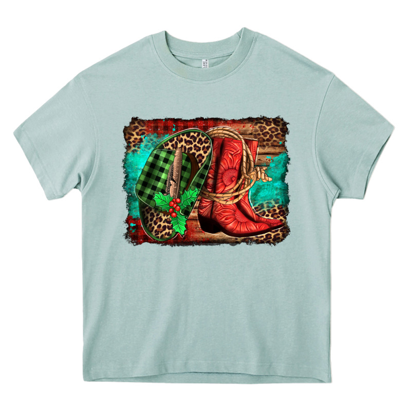 Country Boots Christmas Heavy Core Tee by Jasminsmagicworld | Teevron