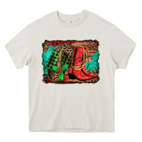 Cream country boots Christmas Heavy Core Tee - Jasminsmagicworld