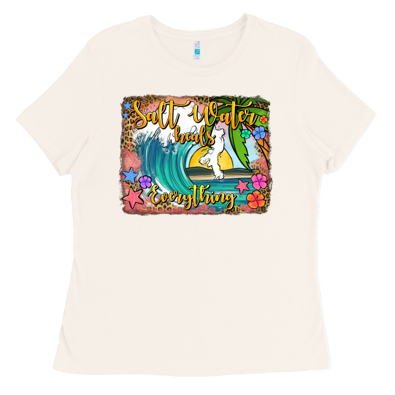 Salt Water Heals Everything Ladies Tee by Jasminsmagicworld | Teevron