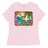 Bubblegum Pink salt water heals everything Ladies Tee - Jasminsmagicworld