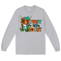 Moon Dust just a little moody coffee cup long haired cow Long Sleeve Tee - Jasminsmagicworld