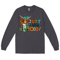 Smoke just a little moody coffee cup long haired cow Long Sleeve Tee - Jasminsmagicworld