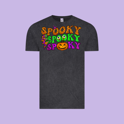 Spooky With Lightning Bolt Vintage Tee Designed By Bundleandbundleshop