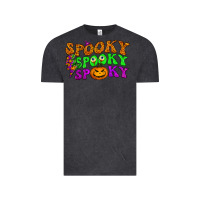 Vintage Black spooky with lightning bolt Vintage Tee - BundleAndBundleShop