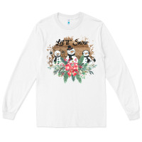 White Let it snow Long Sleeve Tee - Bettercallsaul