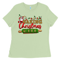 Matcha Baking Christmas cheer Ladies Tee - NancyCooperArtShop