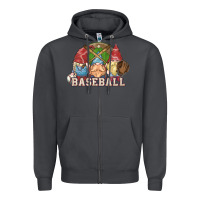 Smoke Baseball gnomies Zipper Hoodie - HowdyJamesFarm