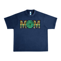 Navy gemstone aztec mom Urban Heavy Tee - LillyAllenDesigns