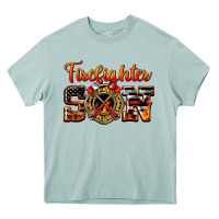 Arona American Flag Firefighter Son Heavy Core Tee - LillyAllenDesigns