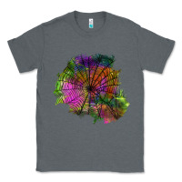 Charcoal Heather halloween spider web for patches Classic Tee - BundleAndBundleShop