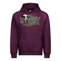Mauve Wine howdy christmas Urban Hoodie - CowhideDigitalArt