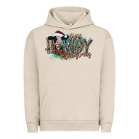 Pigment French Oak howdy christmas Urban Hoodie - CowhideDigitalArt