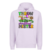 Lilac throw me something mister mardi gras olivia Premium Hoodie - OliviaCreatesArt
