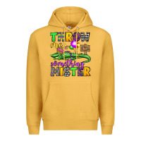Mustard throw me something mister mardi gras olivia Premium Hoodie - OliviaCreatesArt