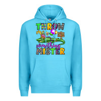 Ocean Blue throw me something mister mardi gras olivia Premium Hoodie - OliviaCreatesArt