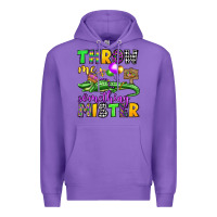Purple throw me something mister mardi gras olivia Premium Hoodie - OliviaCreatesArt