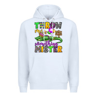 White throw me something mister mardi gras olivia Premium Hoodie - OliviaCreatesArt