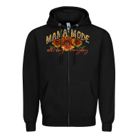 Black Mama mode all day everyday Mother's Day Zipper Hoodie - CowGirlArtShop