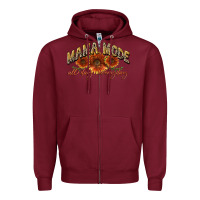 Burgundy Mama mode all day everyday Mother's Day Zipper Hoodie - CowGirlArtShop