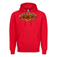 Red Mama mode all day everyday Mother's Day Zipper Hoodie - CowGirlArtShop