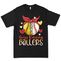 Black busy raising ballers Premium Tee - MaliasSmallBusiness