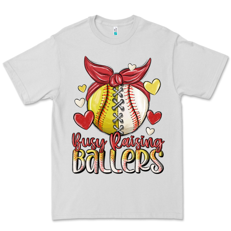 Busy Raising Ballers Premium Tee by MaliasSmallBusiness | Teevron